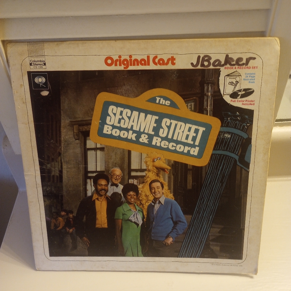 Sesame Street Vintage Original Cast Book And Record Set